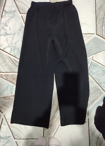 Siyah bol paça pantolon 