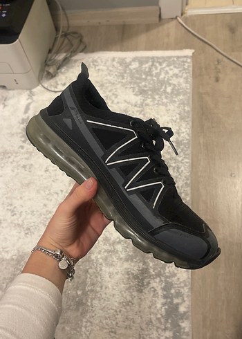 Erkek Siyah Spor Ayakkabı Bağı - Görsel 2