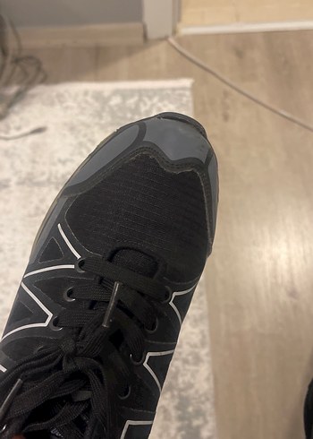 Erkek Siyah Spor Ayakkabı Bağı - Görsel 5