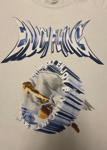 Baskılı Beyaz Tişörtü - Görsel 2