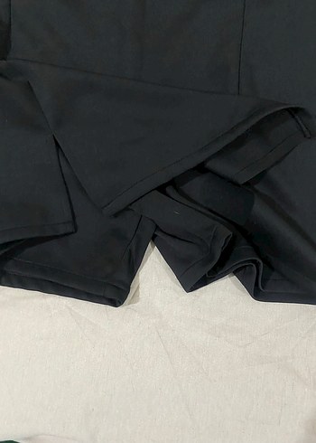 Siyah Mini Kadın Şort Etek - Görsel 4