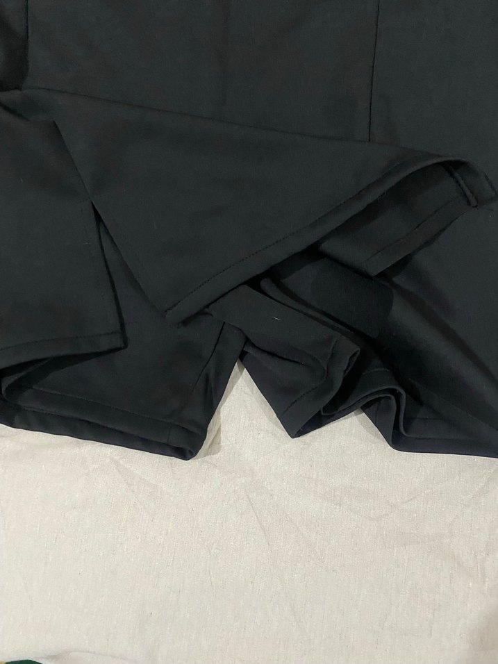 Siyah Mini Kadın Şort Etek - Görsel 4