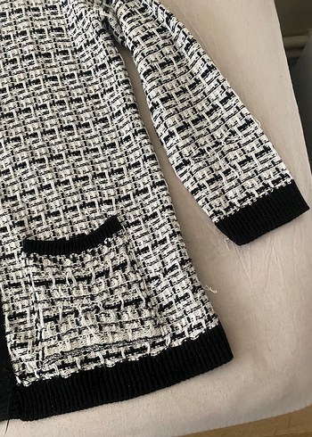 Düğmeli Gri Midi Kadın Hırka - Görsel 3