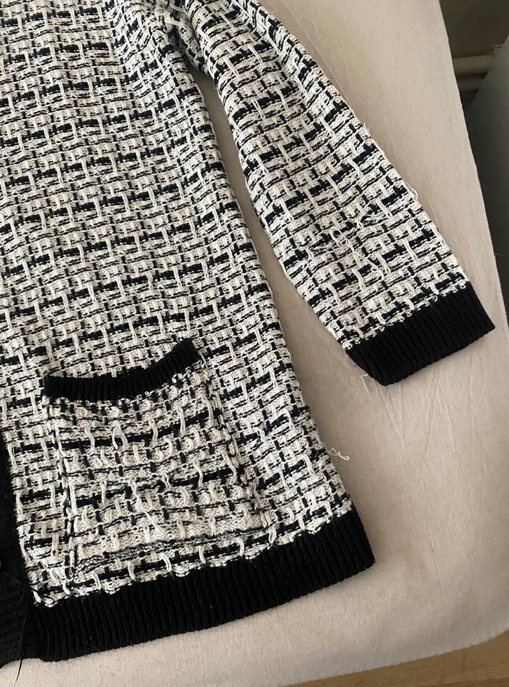 Düğmeli Gri Midi Kadın Hırka - Görsel 3