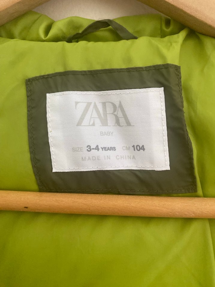 Zara Haki Yeşil Çocuk Mont - Görsel 3