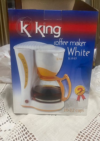 King Marka Beyaz Filtre Kahve Makinesi - Görsel 6