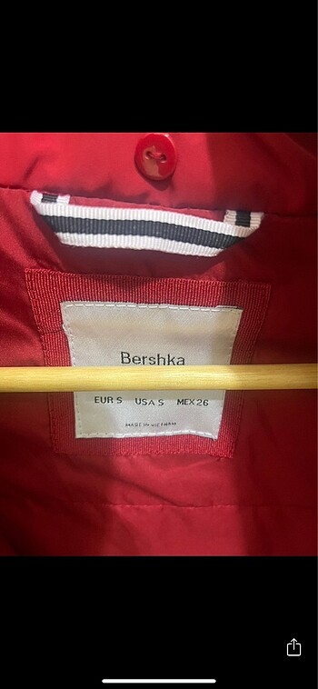 s Beden bordo Renk Bershka kürklü ceket