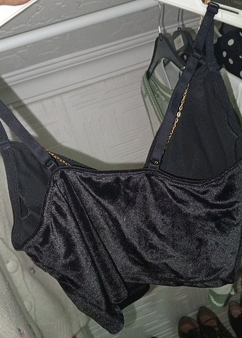 LC Waikiki Zincir Detaylı Siyah Mini Büstiyer