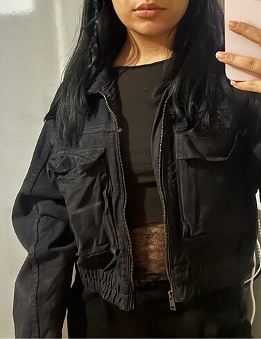 bershka siyah kot ceket