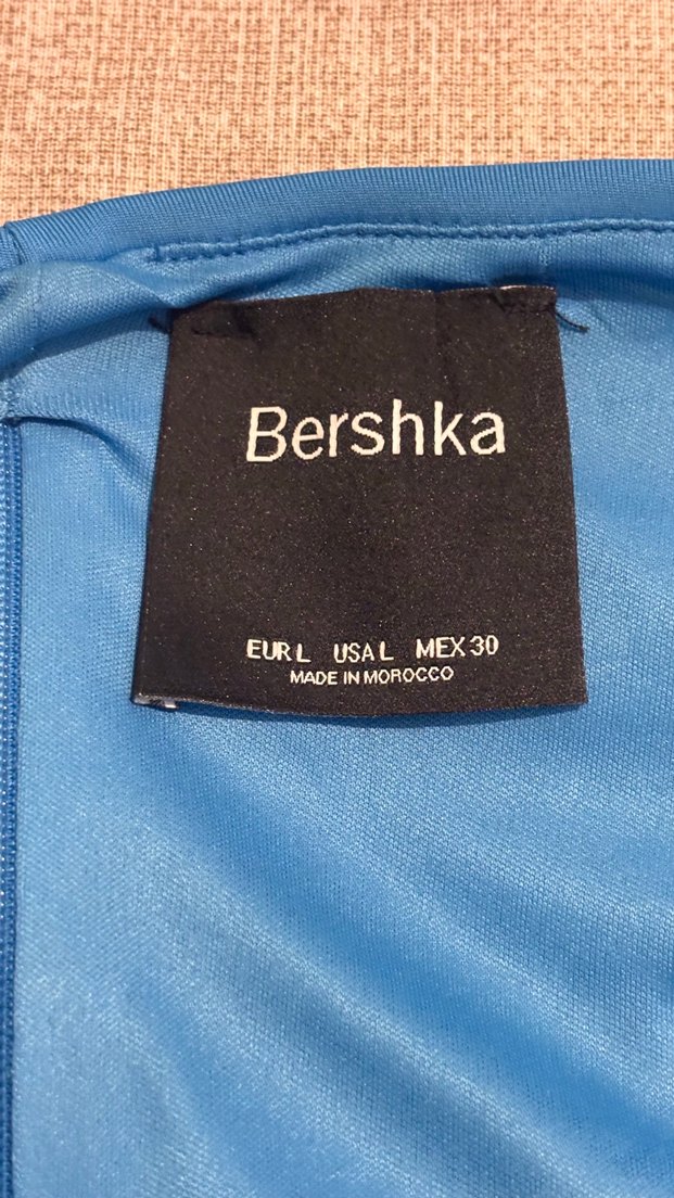 Mavi straplez crop - Görsel 4