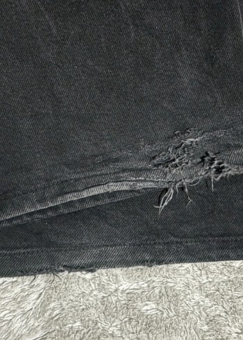 siyah kot baggy pantolon - Görsel 4