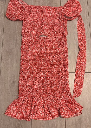 Kırmızı Mini Bohem Elbise