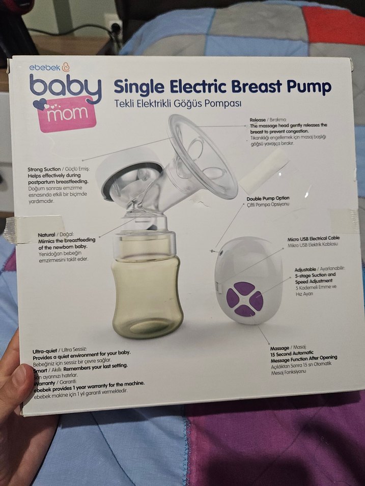 Elektrikli Göğüs Pompası - süt sağma makinesi - Görsel 3