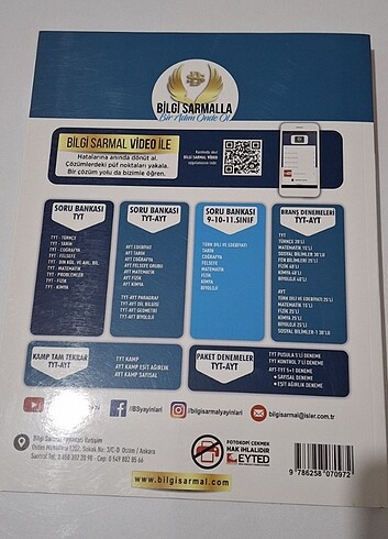  Bilgi Sarmal Yayınları Tyt Matematik Soru Bankası