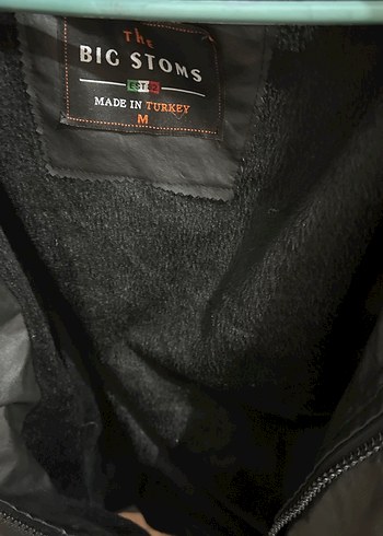 Siyah Deri Kemerli Erkek Ceket - Görsel 3