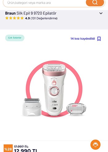 Beden Renk Braun Beyaz Gri Epilatör Seti