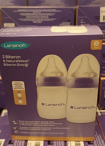  Beden Lansinoh 55970 Biberon Seti, Mor (160ml x 2 Adet) 