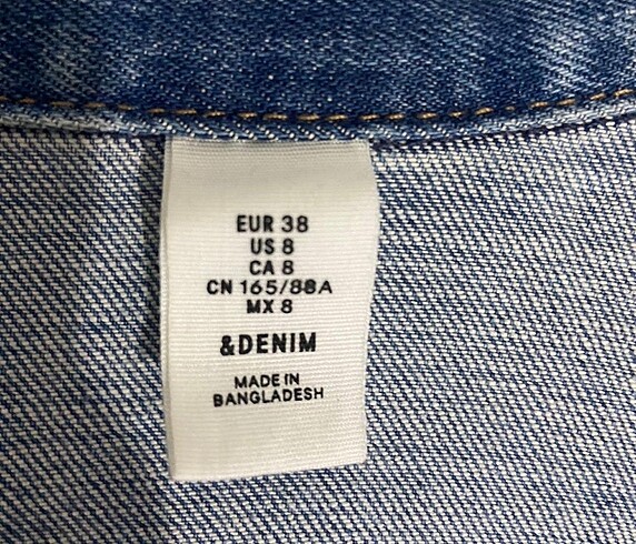 38 Beden mavi Renk H&M DENIM CEKET