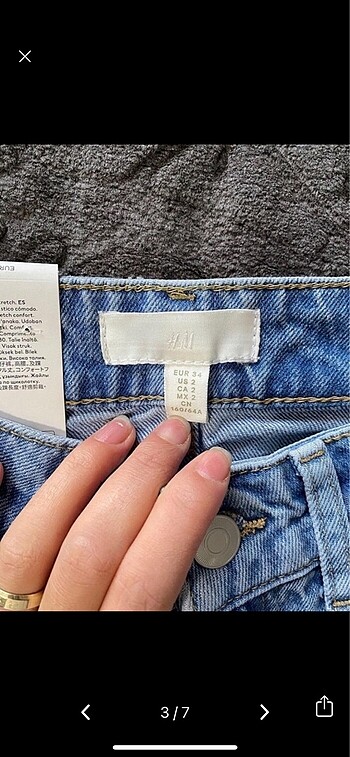 34 Beden mavi Renk Hm jean