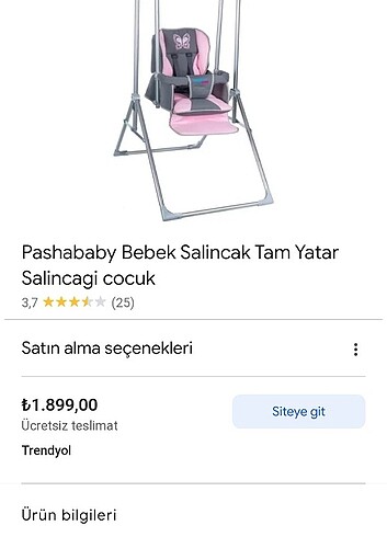 Bebek salıncak 