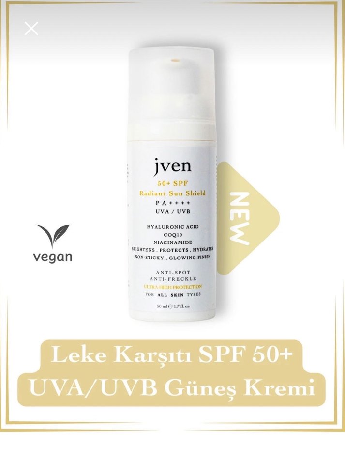 Jven 50+ SPF Güneş Koruyucu Krem - Görsel 2