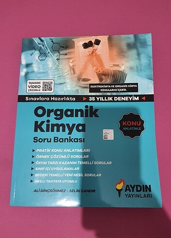 Aydın Yayınları TYT AYT 12. Sınıf Organik Kimya Konu Özetli Soru