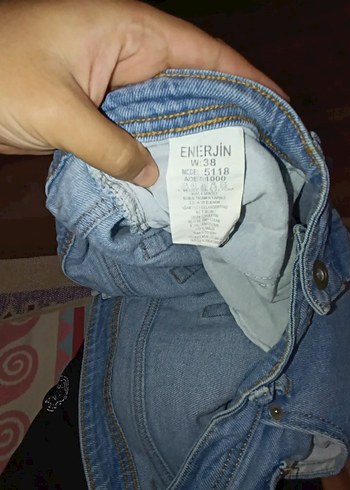 38 Beden mavi Renk kladik erkek jean