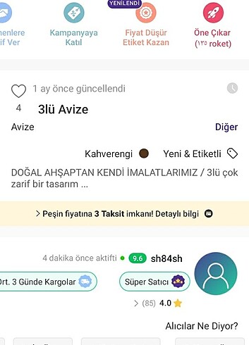Diğer 3lü avize