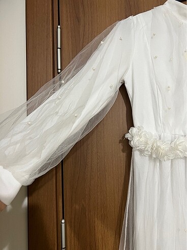 l Beden beyaz Renk Nikah elbise