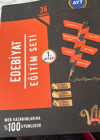 AYT Edebiyat Eğitim Seti 36 Fasikül 1. Kitap