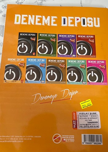  Deneme Deposu Problemler Konu Denemeleri Kitabı