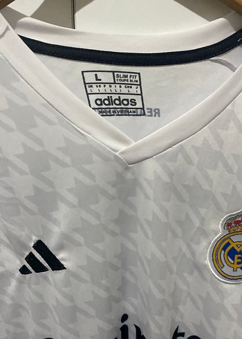 Erkek Beyaz Real Madrid Kısa Kollu Forma - Görsel 2