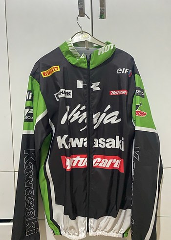 Erkek Biker Tarzı Fitilli Yeşil Mont - Görsel 5