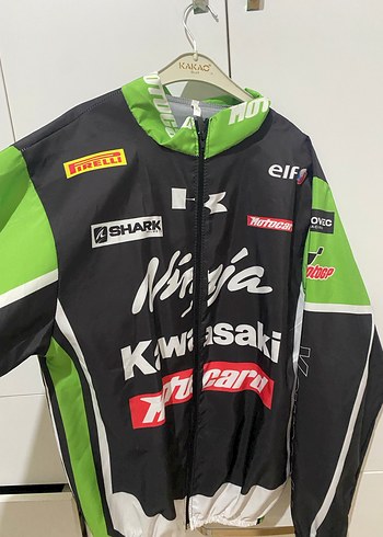 Erkek Biker Tarzı Fitilli Yeşil Mont - Görsel 3