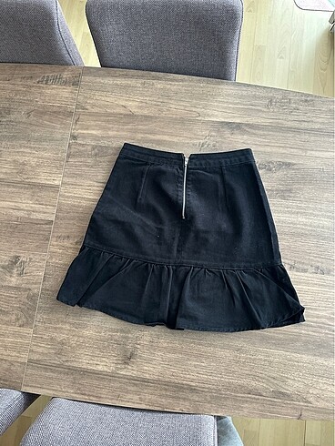 Trendyol & Milla Trendyol siyah kot mini etek