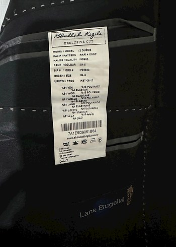 54 Beden siyah Renk KİĞILI 64 BEDEN TAM TAKIM DAMATLIK TAKIM ELBİSE