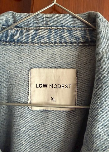 LC Waikiki Gri Midi Denim Ceket Düğmeli ve Rahat Kesim