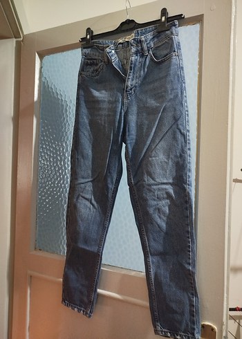 Mavi Kemerli Kadın Denim Jean