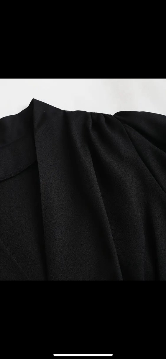 Siyah gotik gömlek y2k - Görsel 4