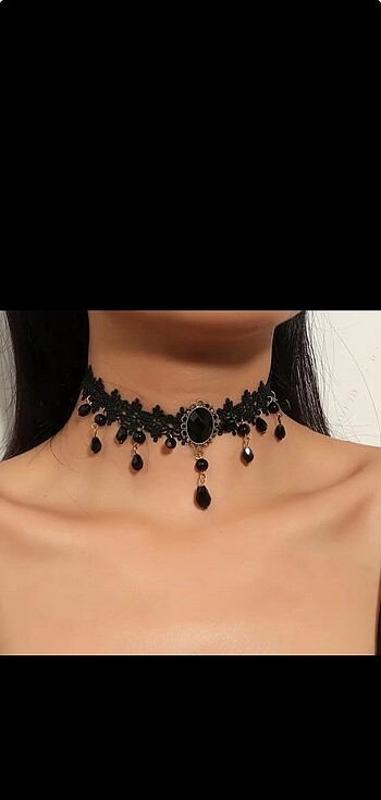 gotik choker kolye