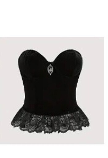 Diğer bluz siyah gotik