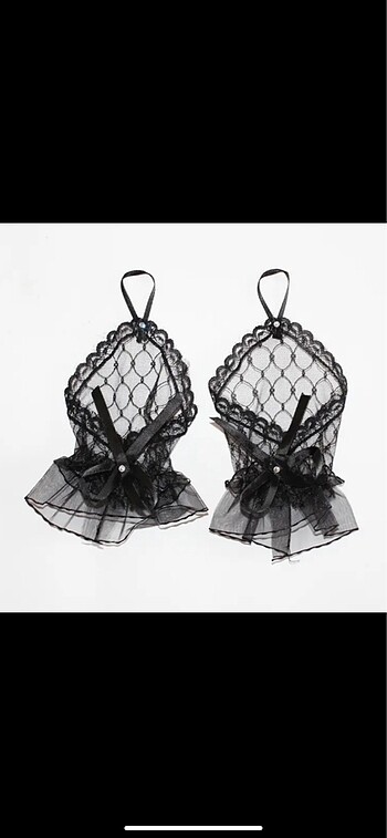 gotik tül eldiven