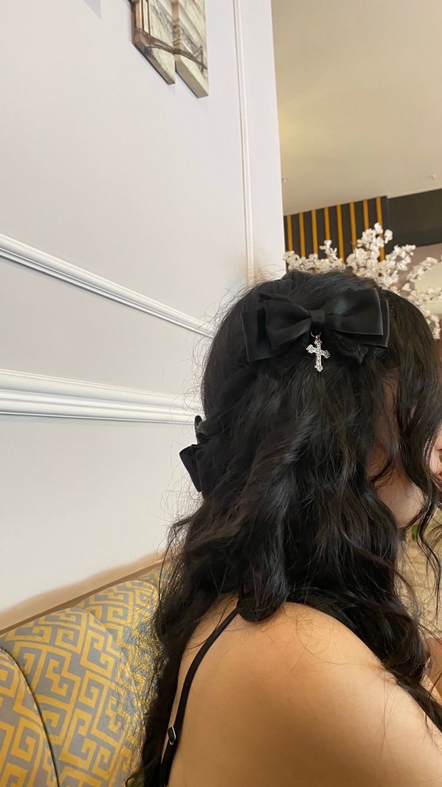 Siyah Gotik Kurdele Toka - Görsel 5