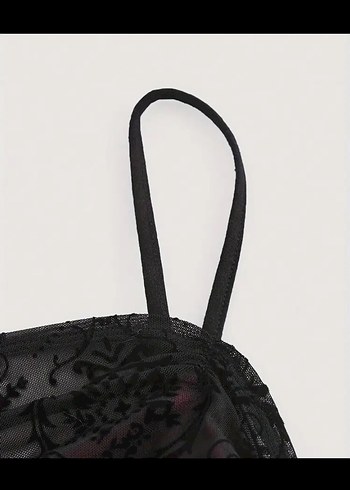 Bordo Dantelli Gotik Straplez Büstiyer - Görsel 3