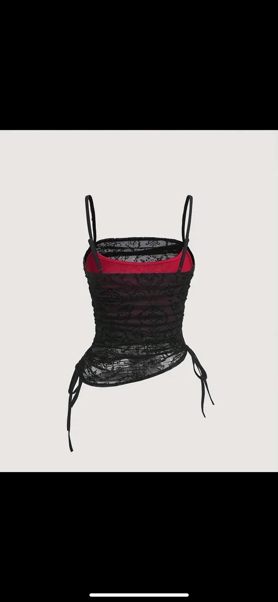 Bordo Dantelli Gotik Straplez Büstiyer - Görsel 2