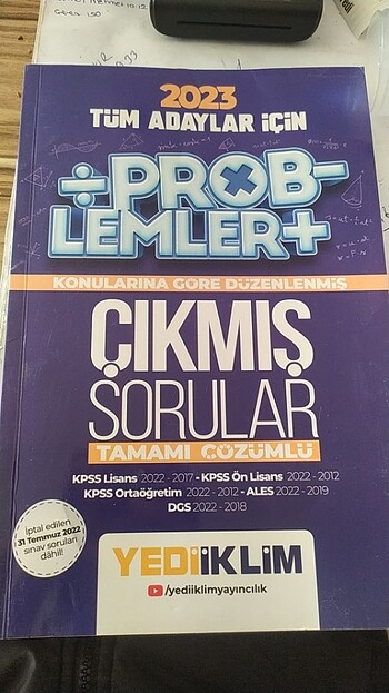 Kpss matematik önlisans lisans problemler çıkmış sorular 