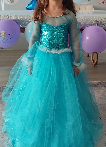 Elsa kıyafeti tarlatanlı 