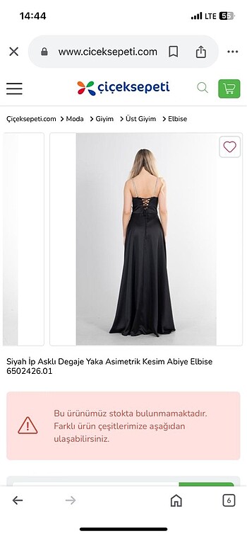 Diğer SİYAH ASKILI ABİYE