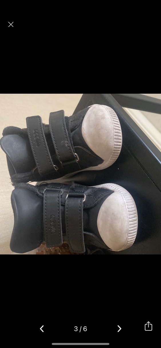 Erkek Çocuk Siyah Cırt Cırtlı Spor Ayakkabı - Görsel 3