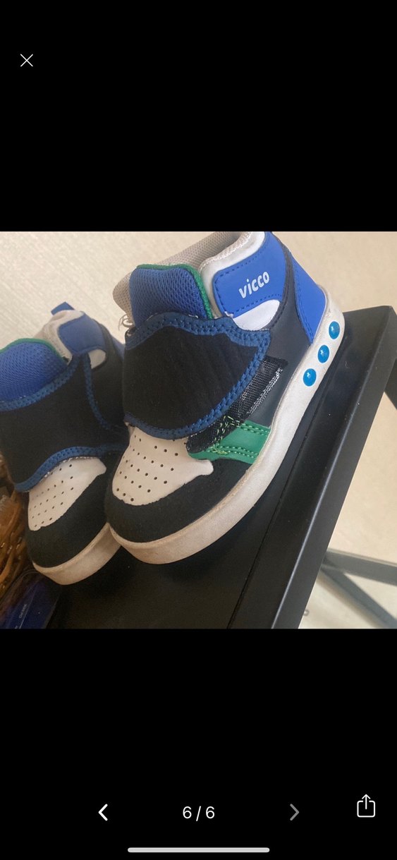 Erkek Çocuk Mavi Cırtlı Spor Ayakkabı - Görsel 3